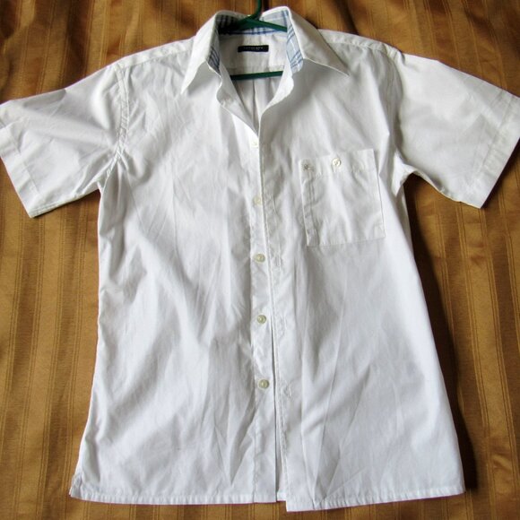 Burberry Other - Burberry Men Shirt, S, Made in UK, White, Cotton, short sleeve